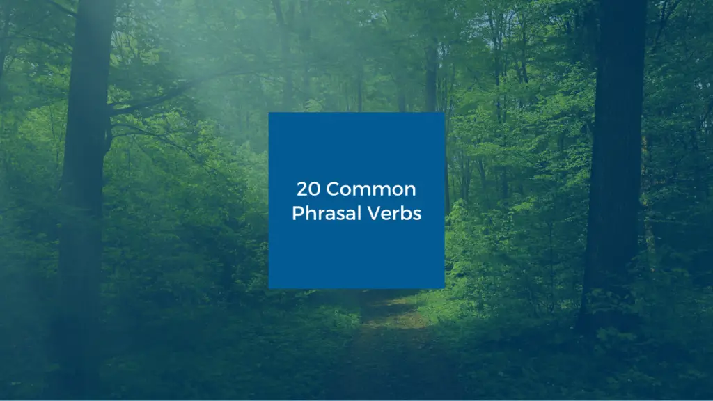 20 Common Phrasal Verbs